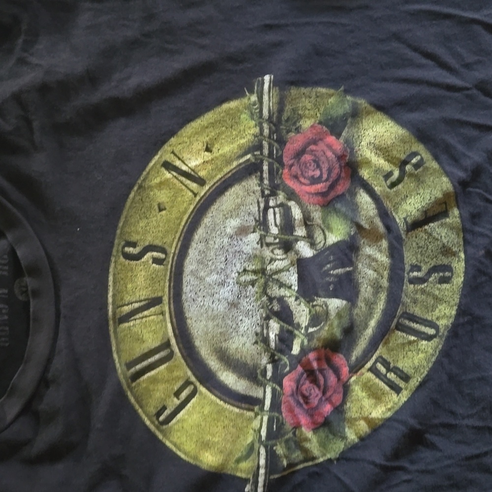 Vintage Guns And Rose Black T-Shirt XL - Picture 2 of 8